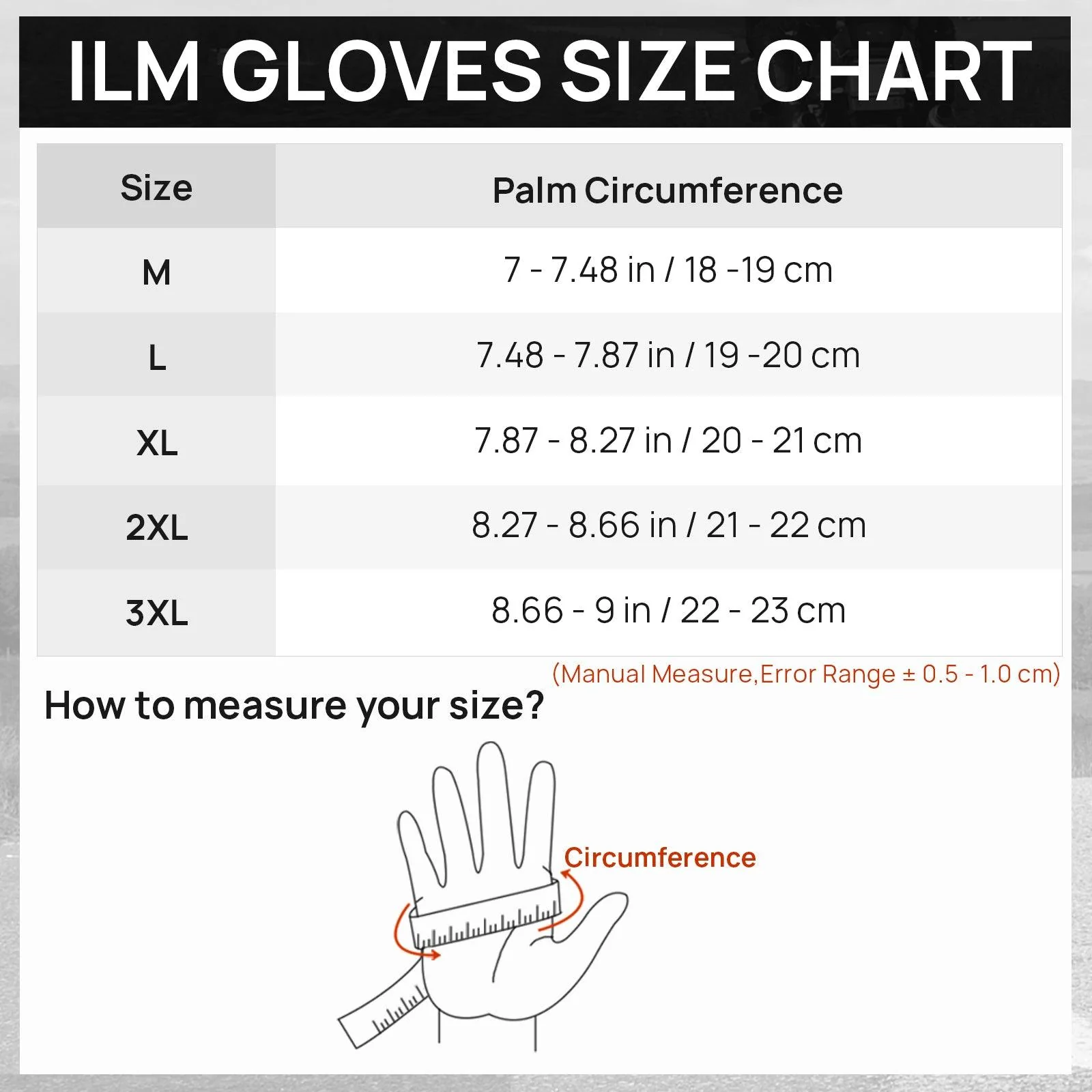 ILM Motorcycle Gloves Model GRC01 - Image 11