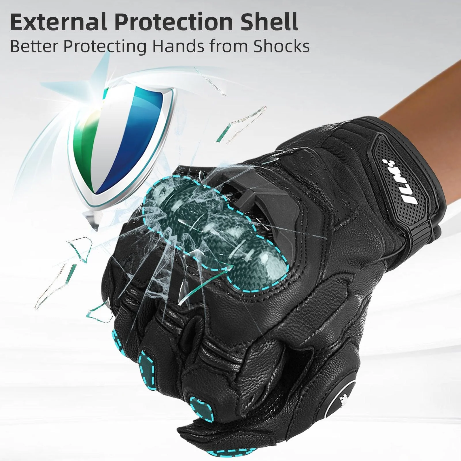 ILM Motorcycle Gloves Model GRC01 - Image 3