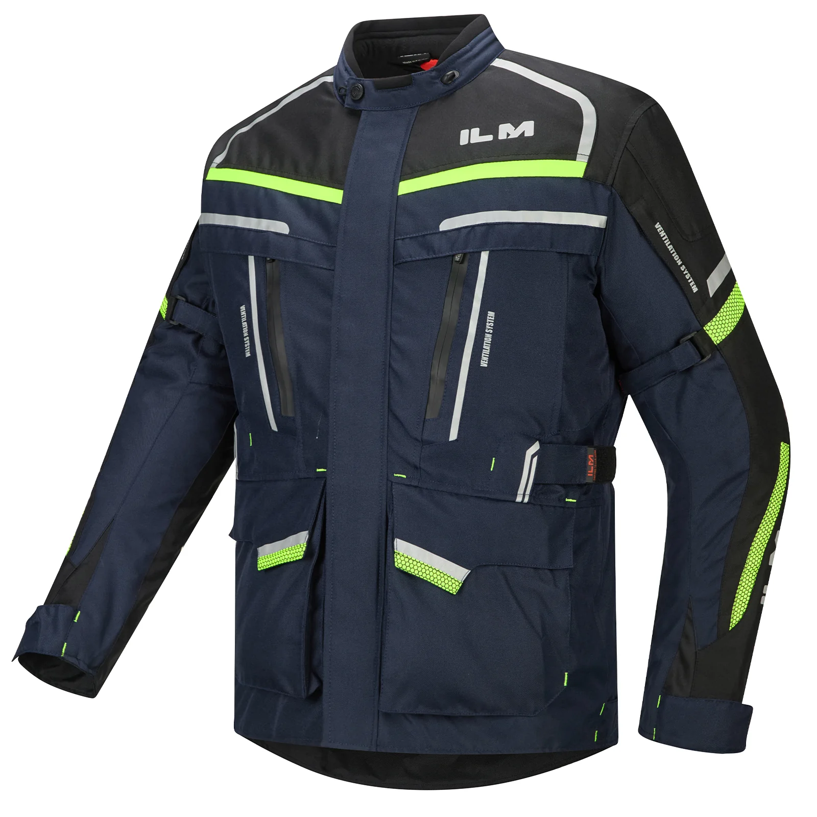 ILM Men's Street Motorcycle Jacket with CE Armor and Detachable Thermal Liner Waterproof Adventure Touring Jackets Model JRL3 - Image 3