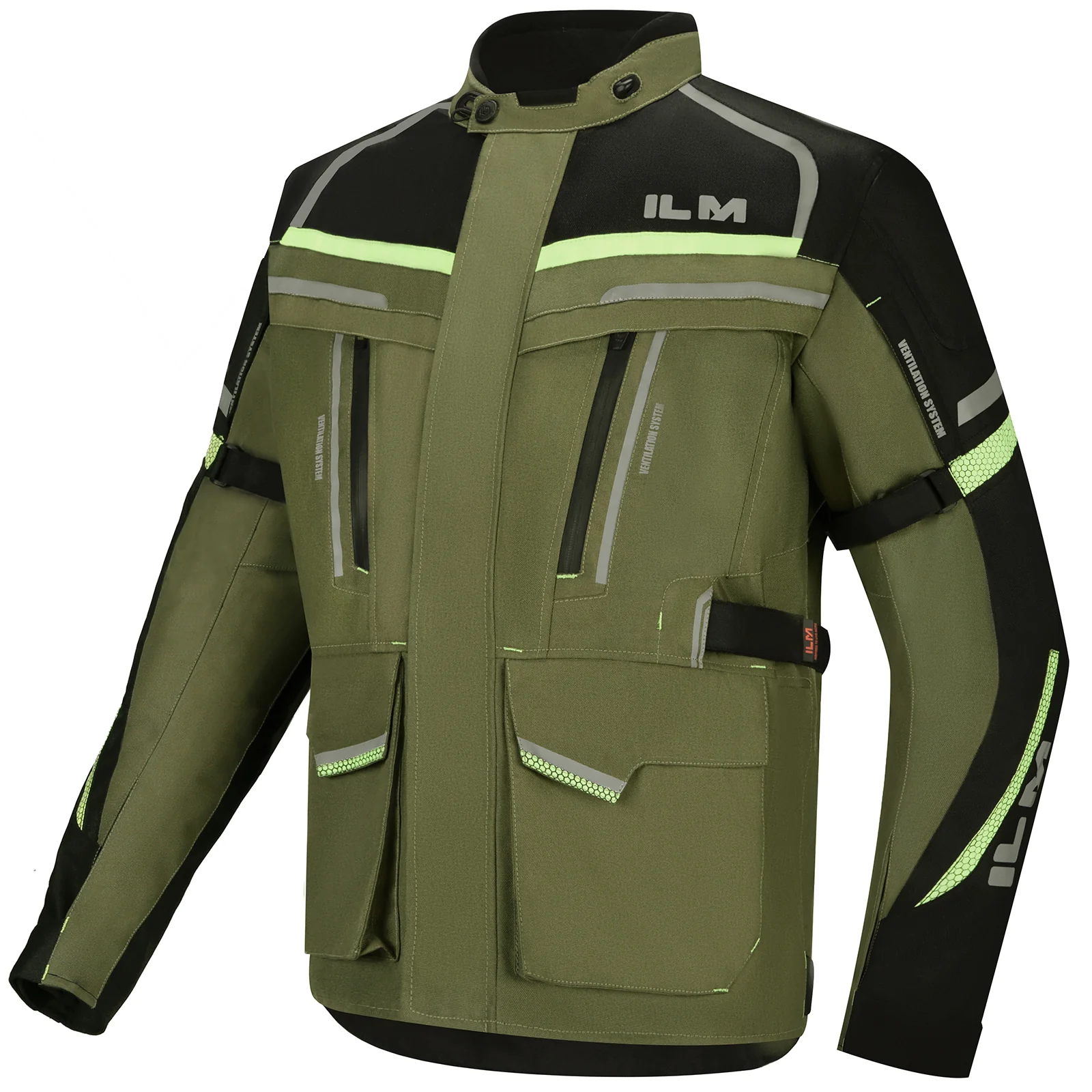 ILM Men's Street Motorcycle Jacket with CE Armor and Detachable Thermal Liner Waterproof Adventure Touring Jackets Model JRL3 - Image 4
