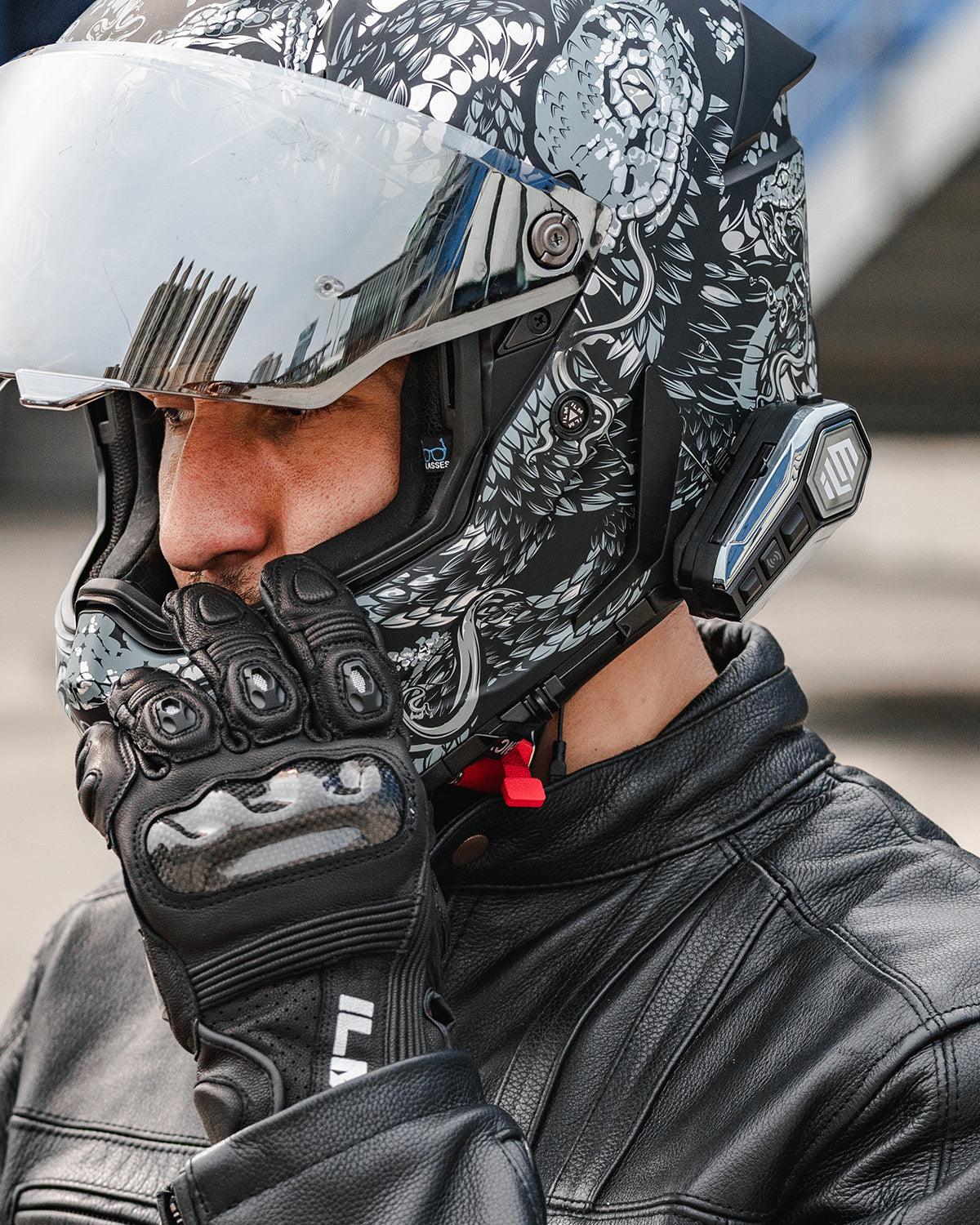 ILM Motorcycle Bluetooth Headset Helmet Communication System 2100M Intercom IP67 Waterproof Noise Cancellation Model RANGEPRO - Image 6