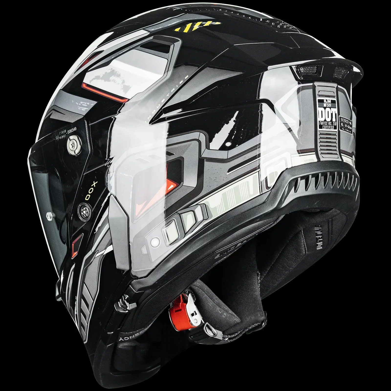 ILM Motorcycle Full Face Helmets DOT ECE Powersports Dual Visor Street Racing with Pinlock Cascos para Motos Model MF509 Pro - Image 10
