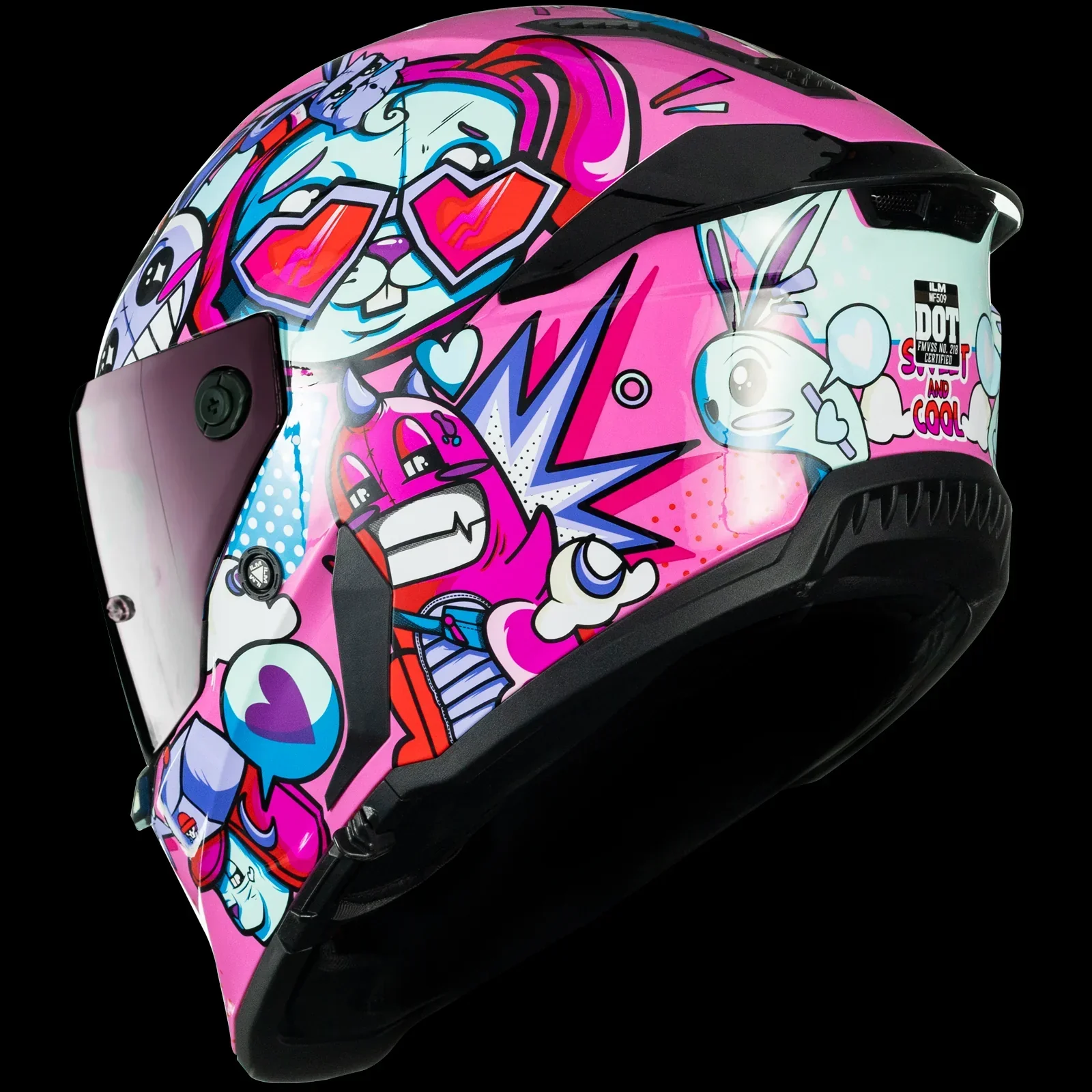 ILM Motorcycle Full Face Helmets DOT ECE Powersports Dual Visor Street Racing with Pinlock Cascos para Motos Model MF509 Pro - Image 8
