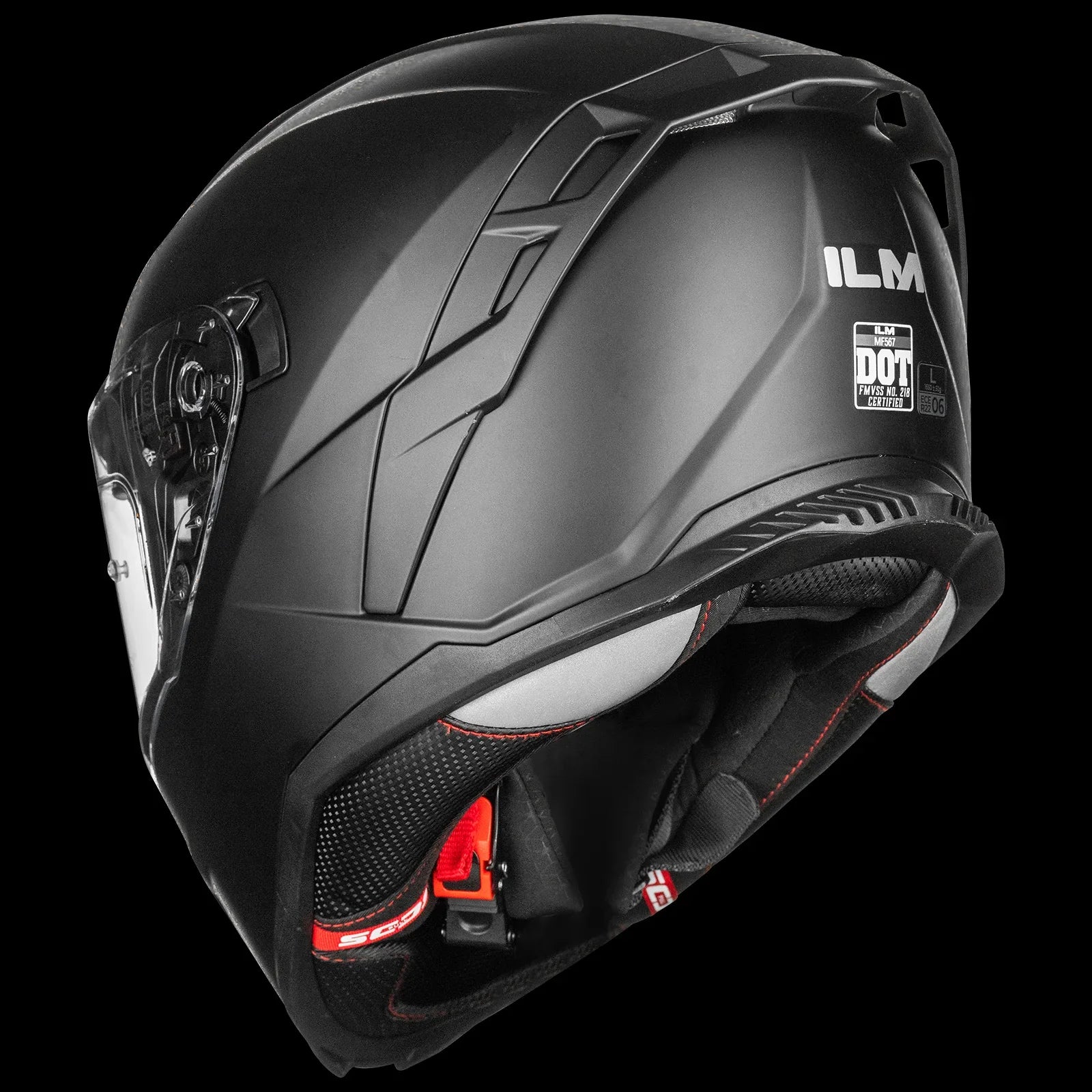 ILM Motorcycle Full Face  Street Racing Helmet Model MF567 - Image 4