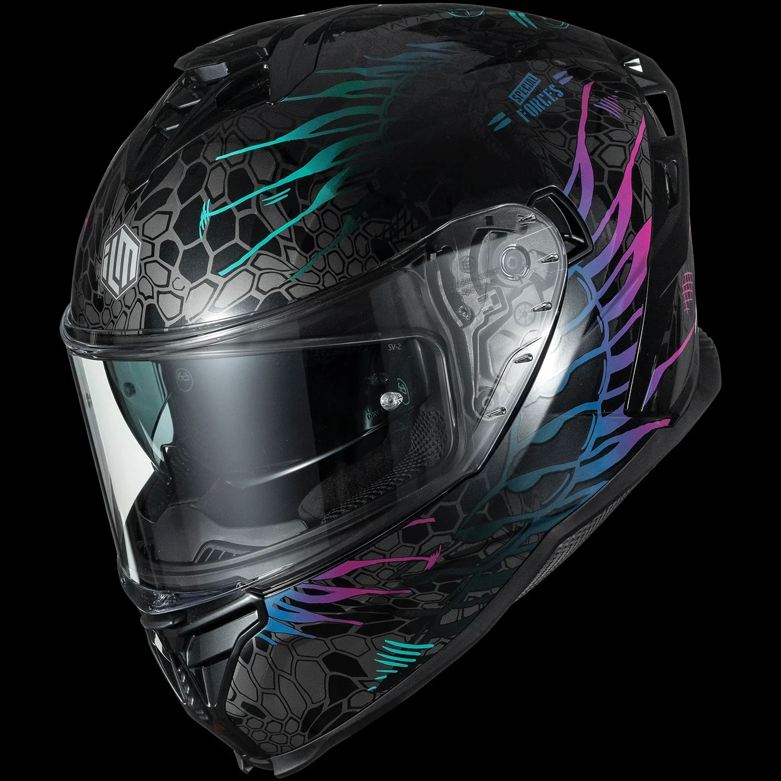 ILM Motorcycle Full Face  Street Racing Helmet Model MF567 - Image 7