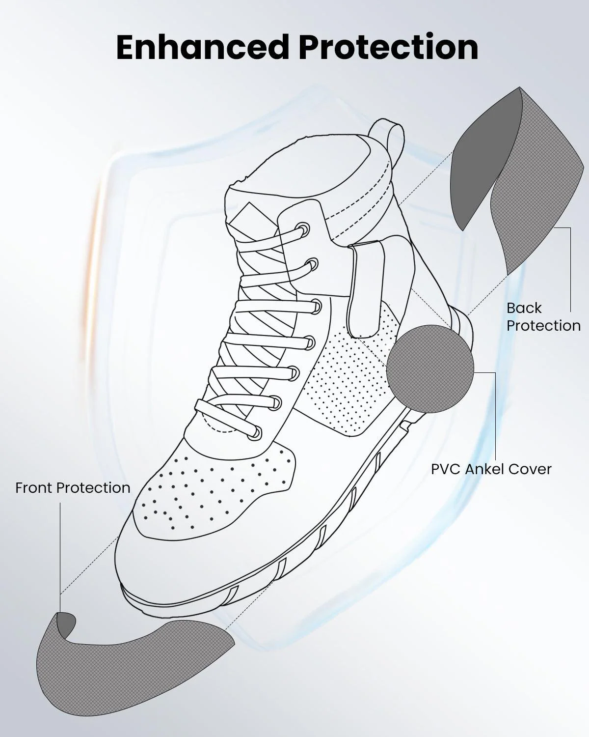 ILM Motorcycle Leather Shoes for Men Waterproof Anti-Slip with Ankle Support Model UB305 - Image 5