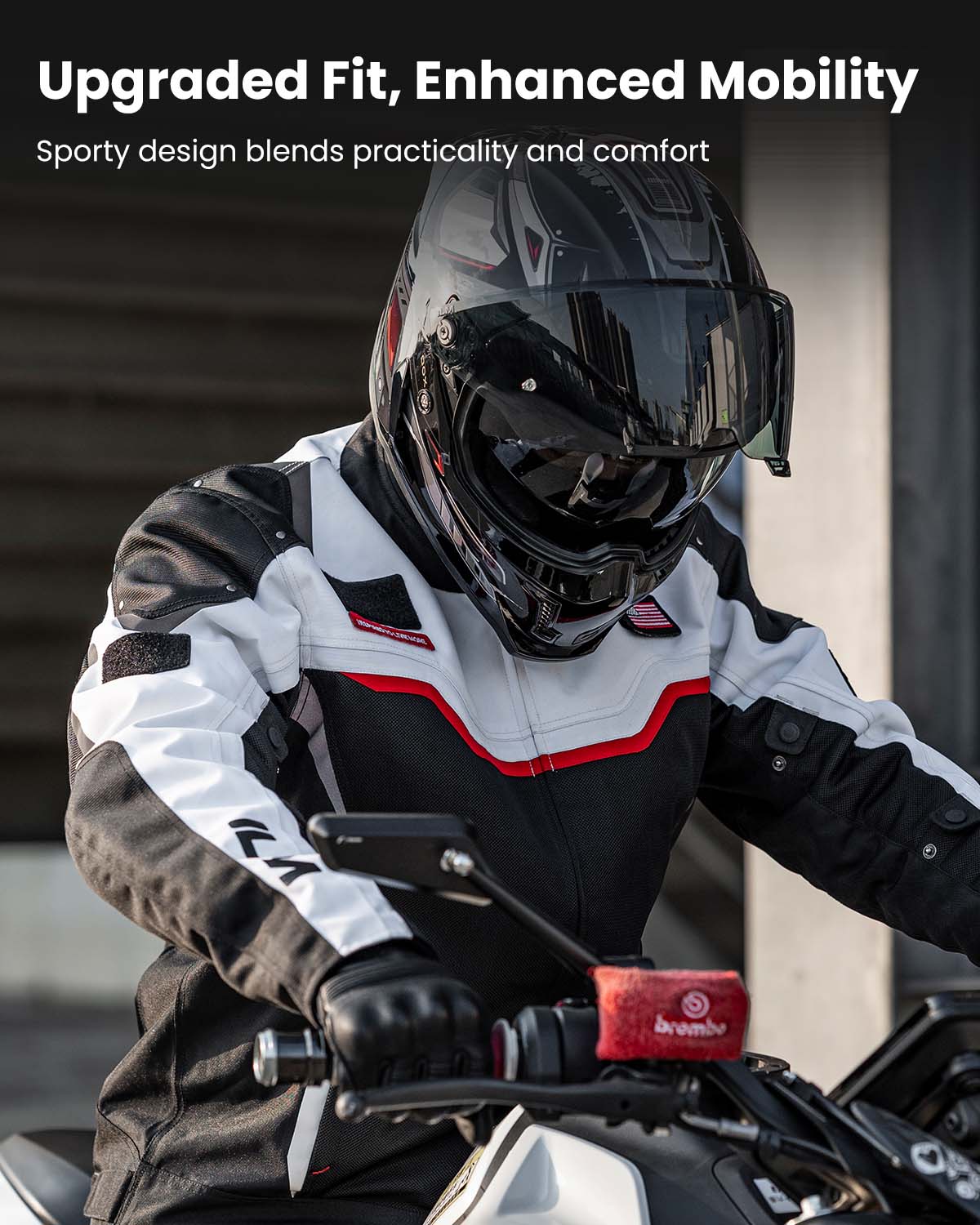ILM Motorcycle Mesh Jacket with CE Armor and Detachable Waterproof Liner Model JRC2 - Image 9