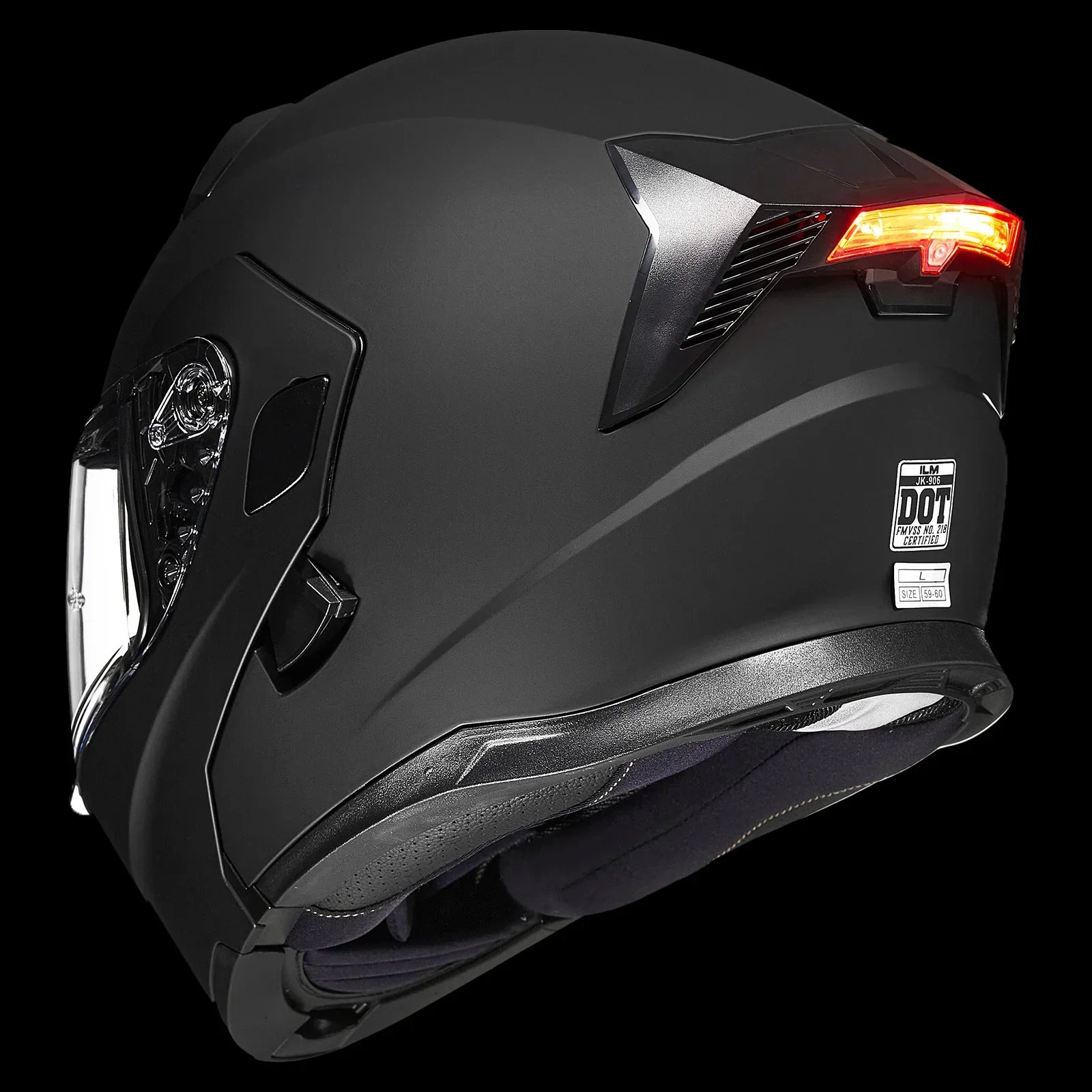 ILM Motorcycle Modular Full Face Helmet LED Tail Light Model 906L - Image 5