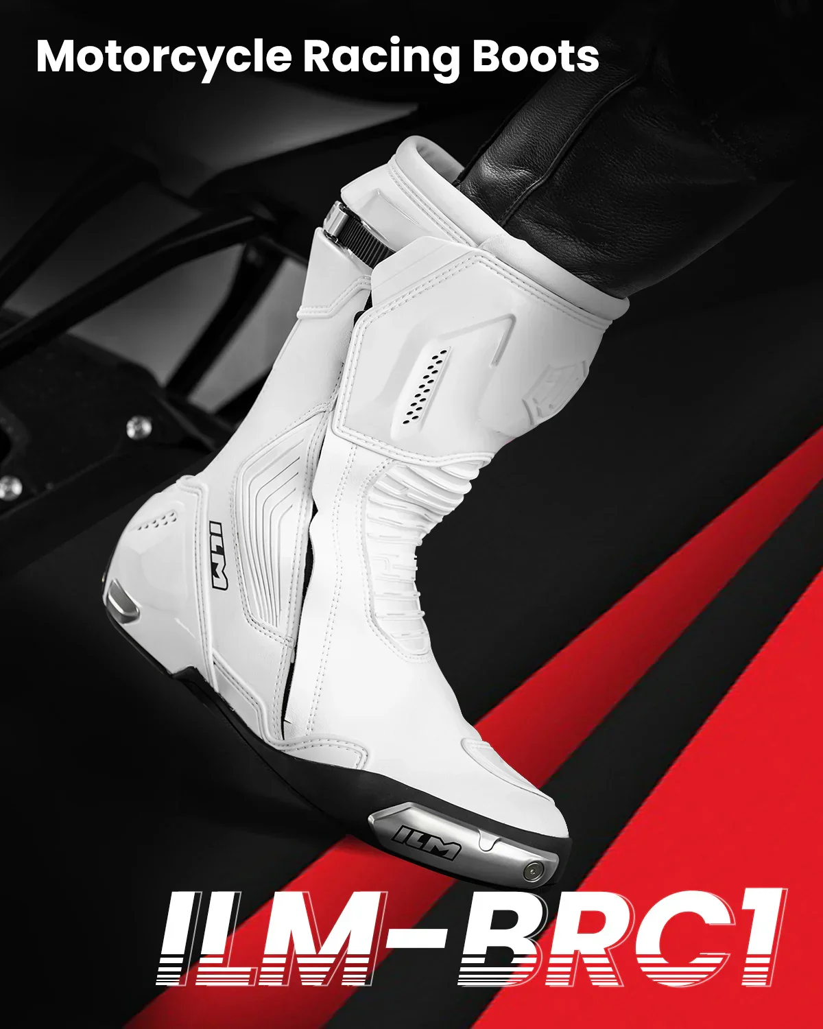 ILM Motorcycle Racing Boots Enhanced Ventilation Anti Slip Street Riding Sport Footwear CE Protective Gear Model BRC1 - Image 19