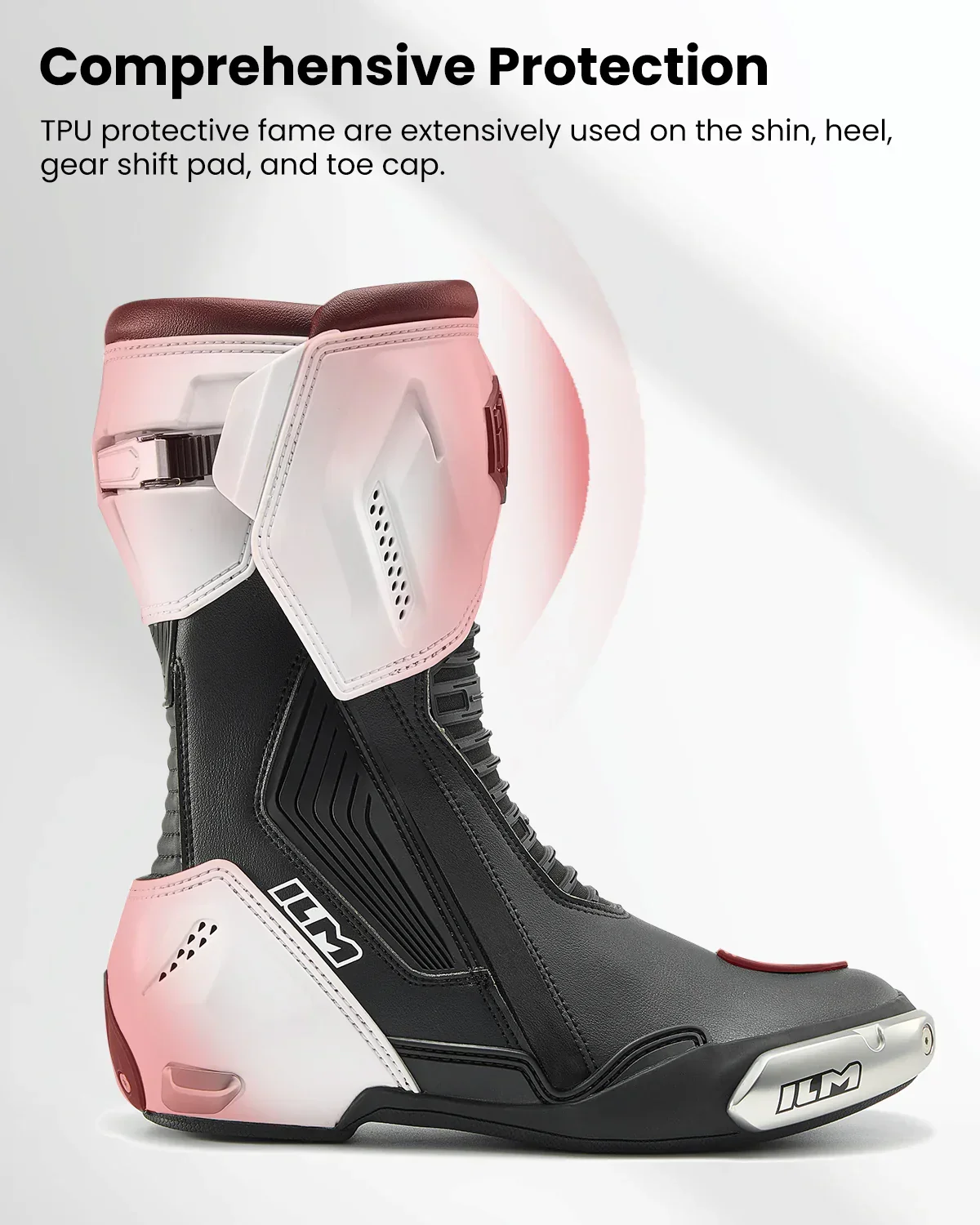 ILM Motorcycle Racing Boots Enhanced Ventilation Anti Slip Street Riding Sport Footwear CE Protective Gear Model BRC1 - Image 20