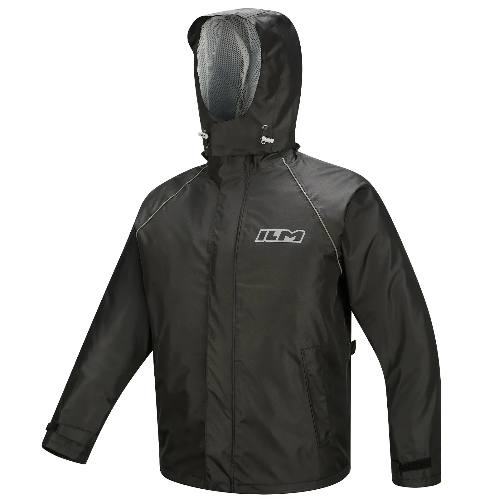 ILM Motorcycle Rain Suit for Men 2 Piece Waterproof Jacket and Pants Hidden Shoe Cover Breathable Reflective Model RS03 - Image 3