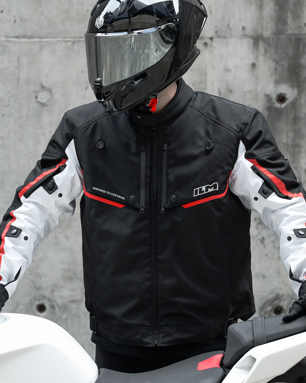 ILM Motorcycle Riding Jacket with CE Armor and Detachable Waterproof Thermal Liner Dual Sport Model JF2 - Image 10