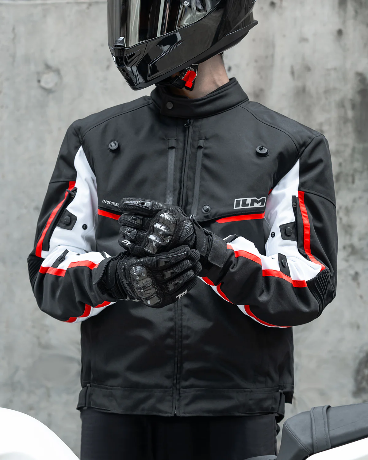 ILM Motorcycle Riding Jacket with CE Armor and Detachable Waterproof Thermal Liner Dual Sport Model JF2 - Image 11