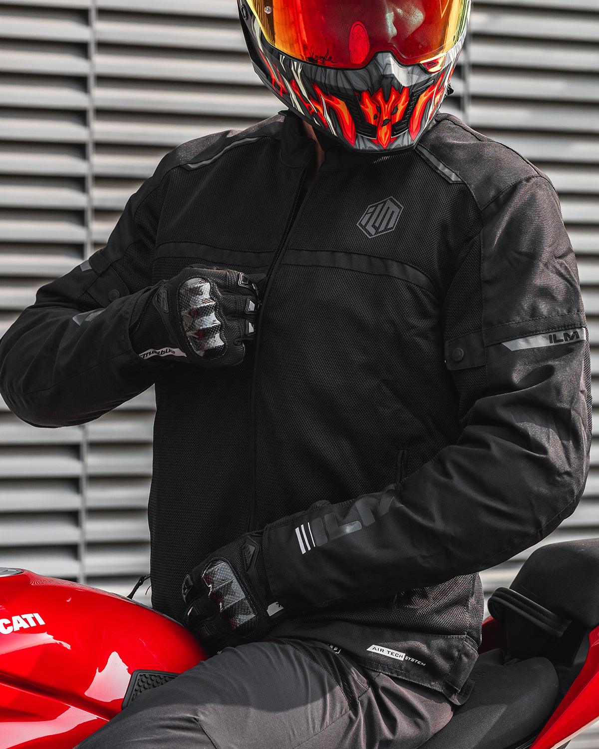ILM Motorcycle Riding Jacket with Mesh CE Armor Dual Sport Protective Model JAM1 - Image 12