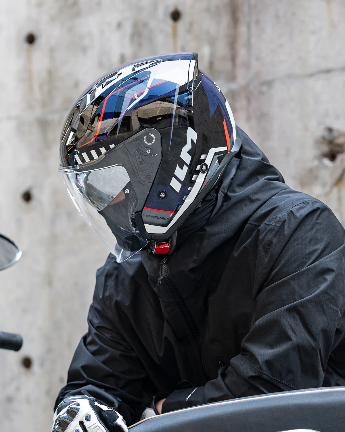 ILM Open Face Motorcycle 3/4 Helmet Model MO325 - Image 15