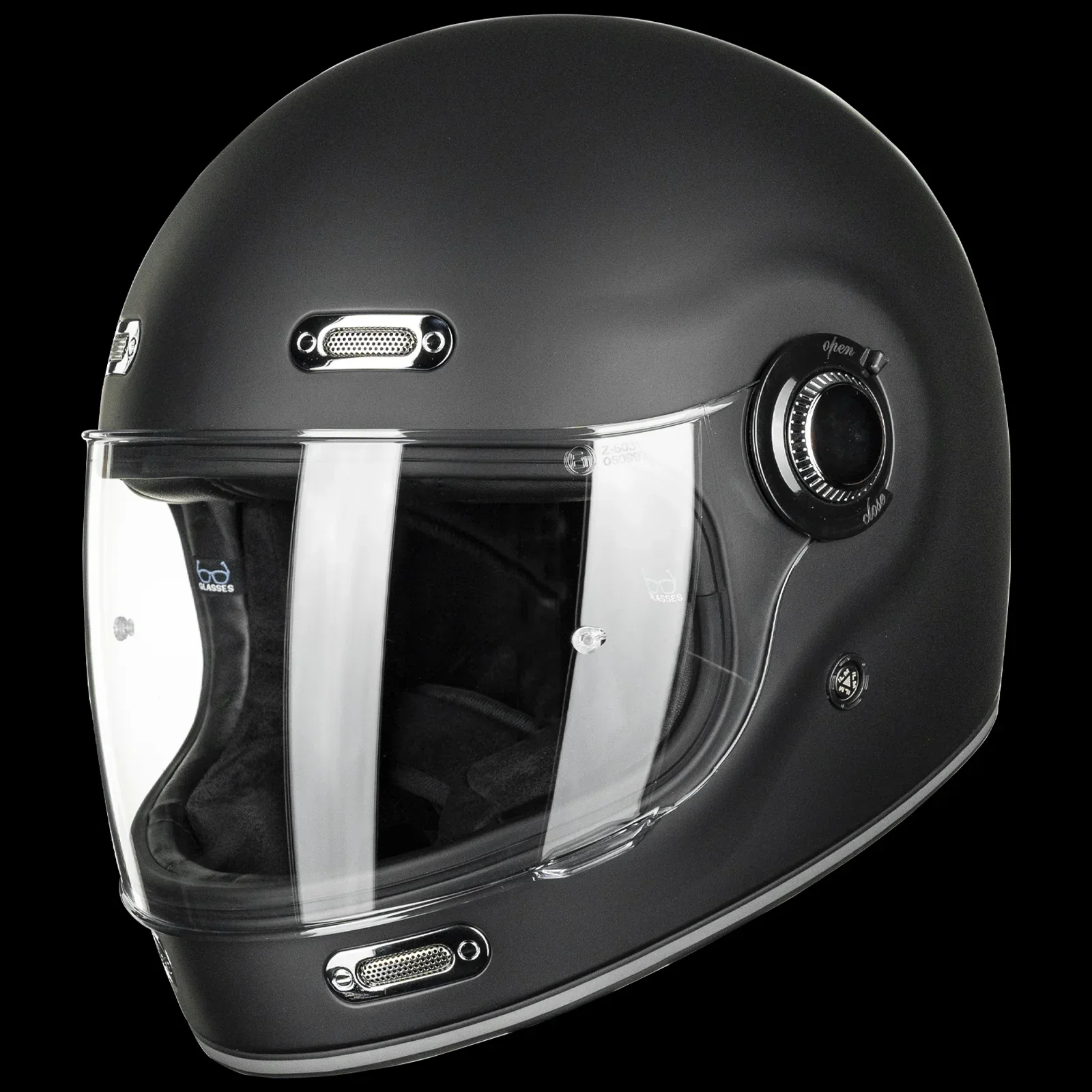 ILM Retro Full Face Motorcycle Helmet Model Z503 - Image 4
