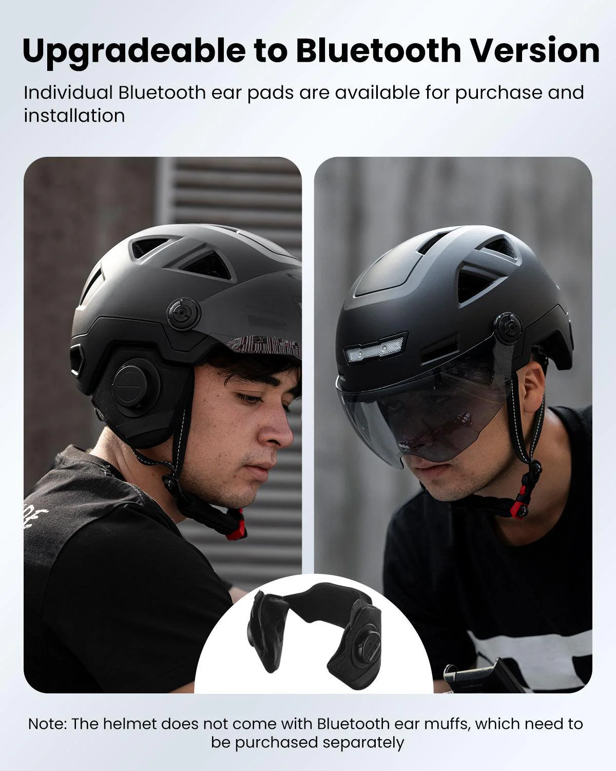 ILM Smart Adult Bike Helmet Model E3-12LS and Bluetooth Ear Pad - Image 4