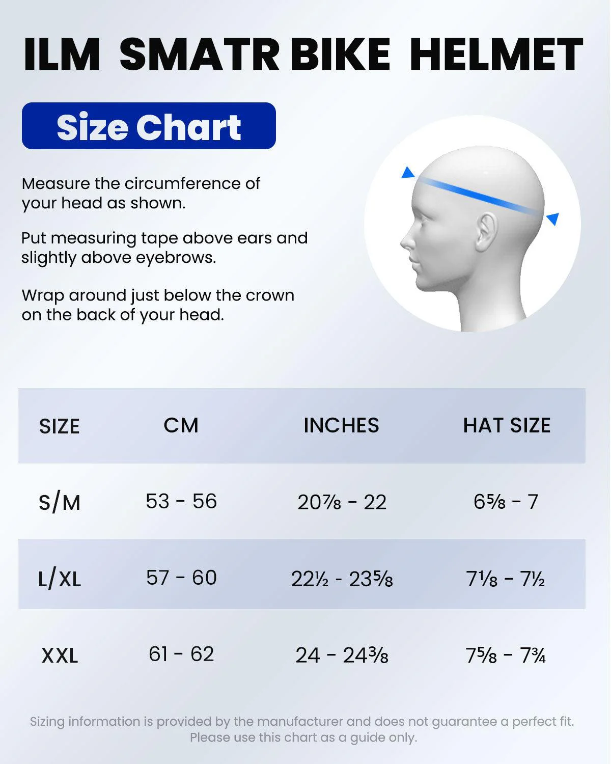 ILM Smart Adult Bike Helmet Model E3-12LS and Bluetooth Ear Pad - Image 8