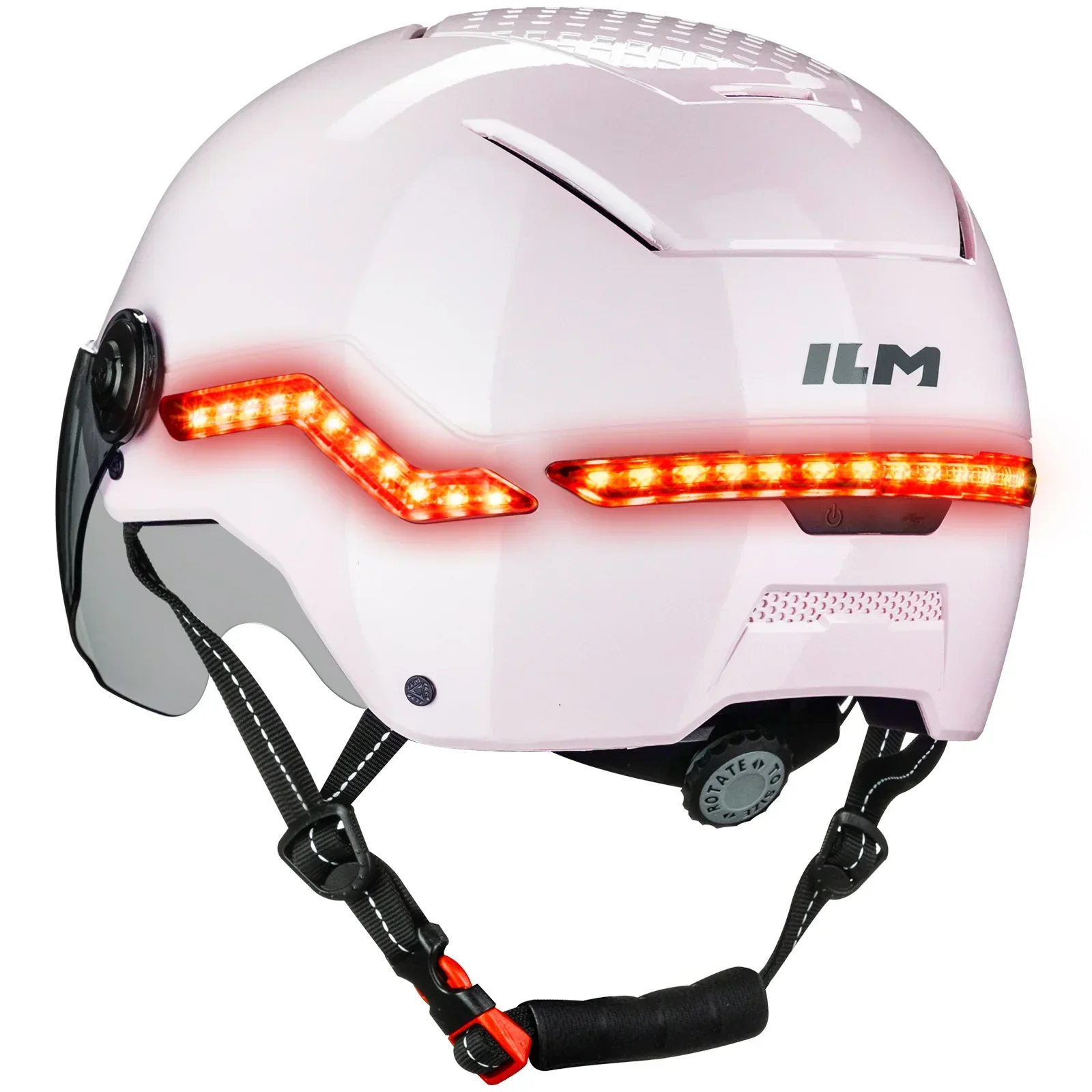 ILM Smart Adult Bike Helmet Front Side Rear LED Light with Automatic G-Sensor Turn Signal & Brake Warning Road Cycling Model MB101L - Image 10
