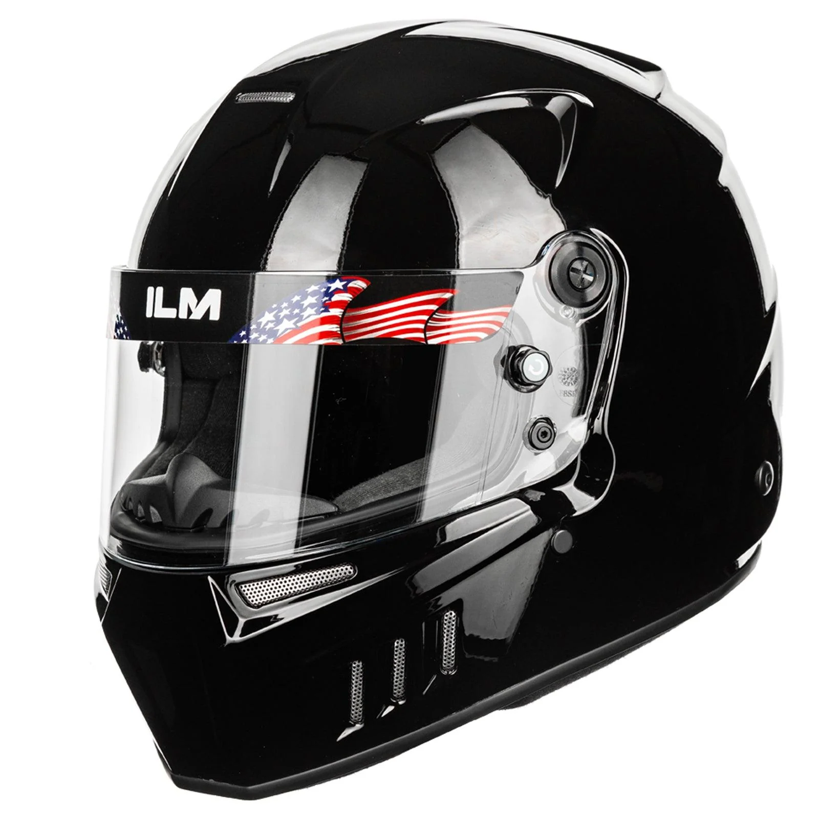 ILM Snell SA2020 Approved Auto Racing Lightweight Fiberglass Full Face Helmets Model 890 - Image 3
