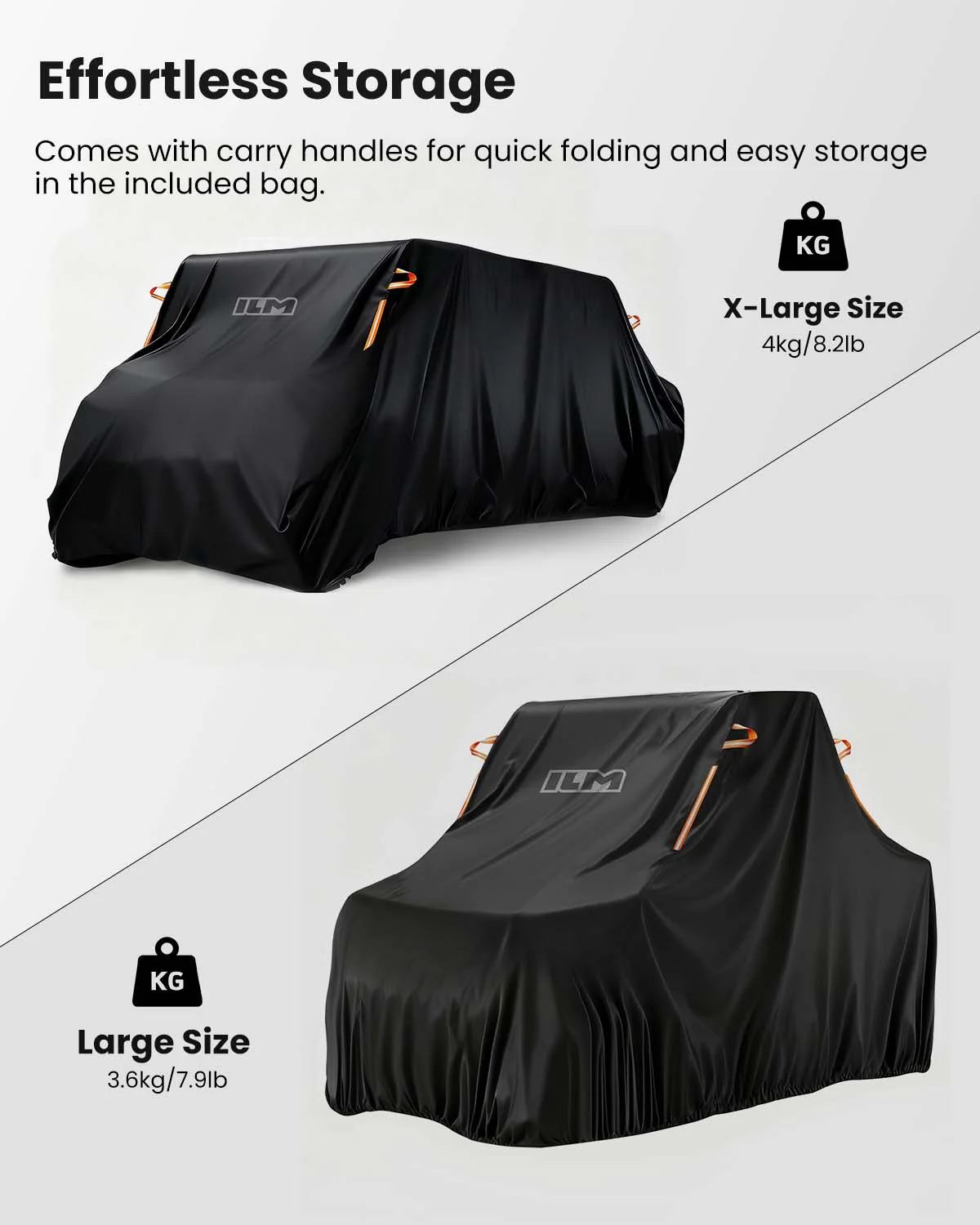 ILM UTV Cover Waterproof Windproof All-Weather Protection Compatible with Can Am Polaris Rhino Kawasaki Hisun 2-3 Seaters Model MC04 - Image 5