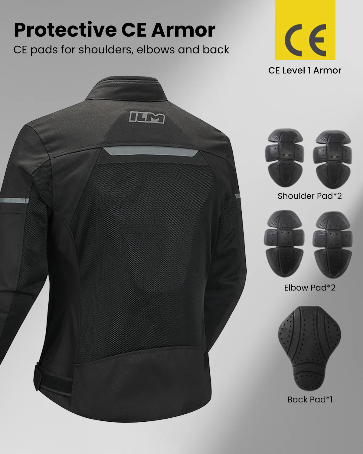 ILM Women Motorcycle Jacket with Armor CE Lightweight Moto Jacket Model JM4 - Image 7