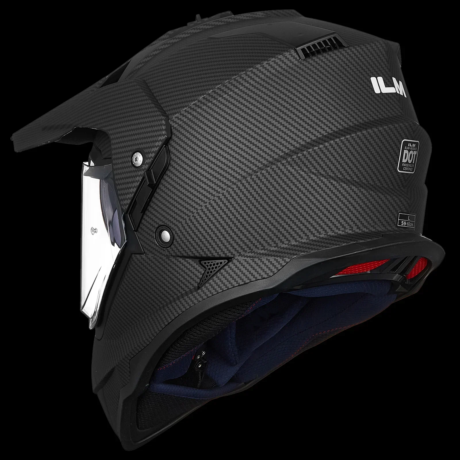 ILM Dual Sport Adventure Motorcycle Helmet Model WS902 - Image 10