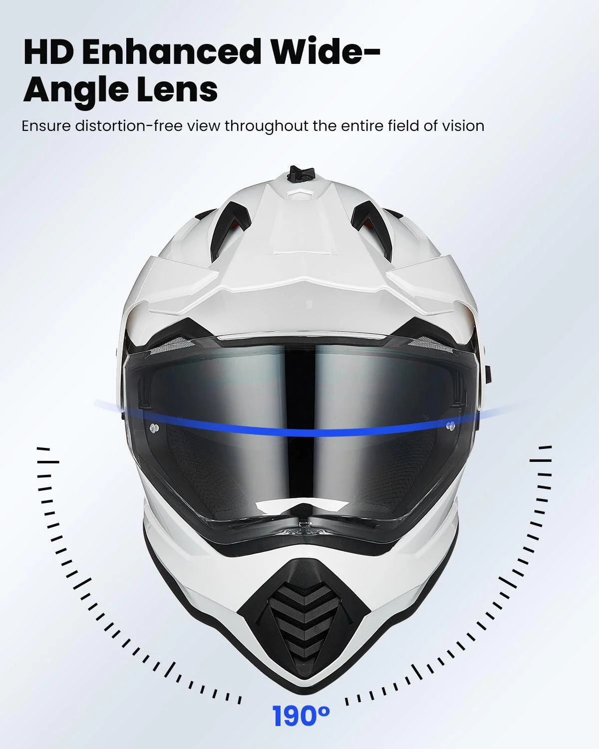 ILM Dual Sport Adventure Motorcycle Helmet Model WS902 - Image 14