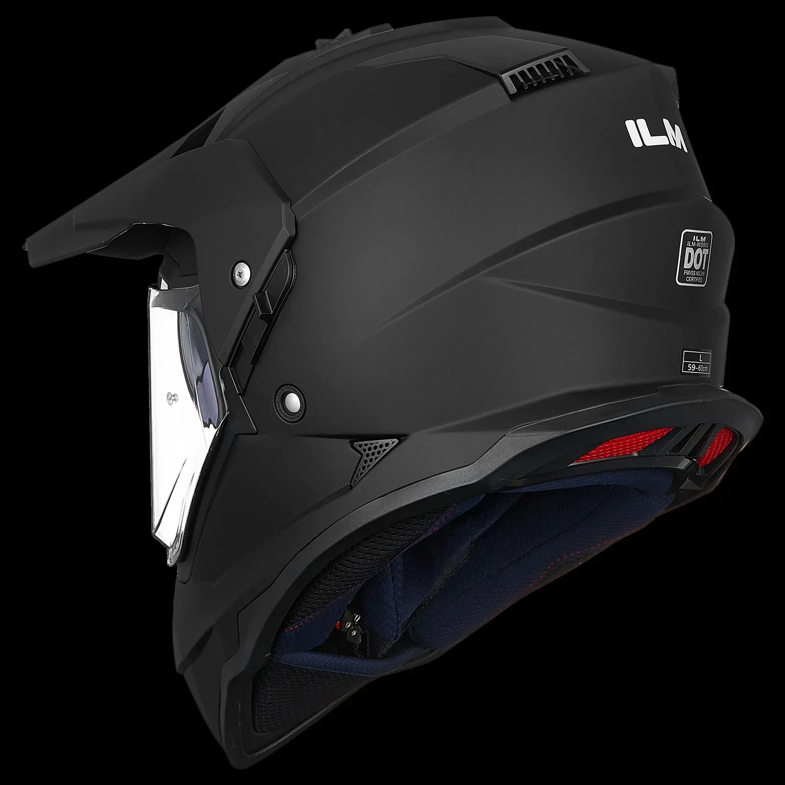 ILM Dual Sport Adventure Motorcycle Helmet Model WS902 - Image 4