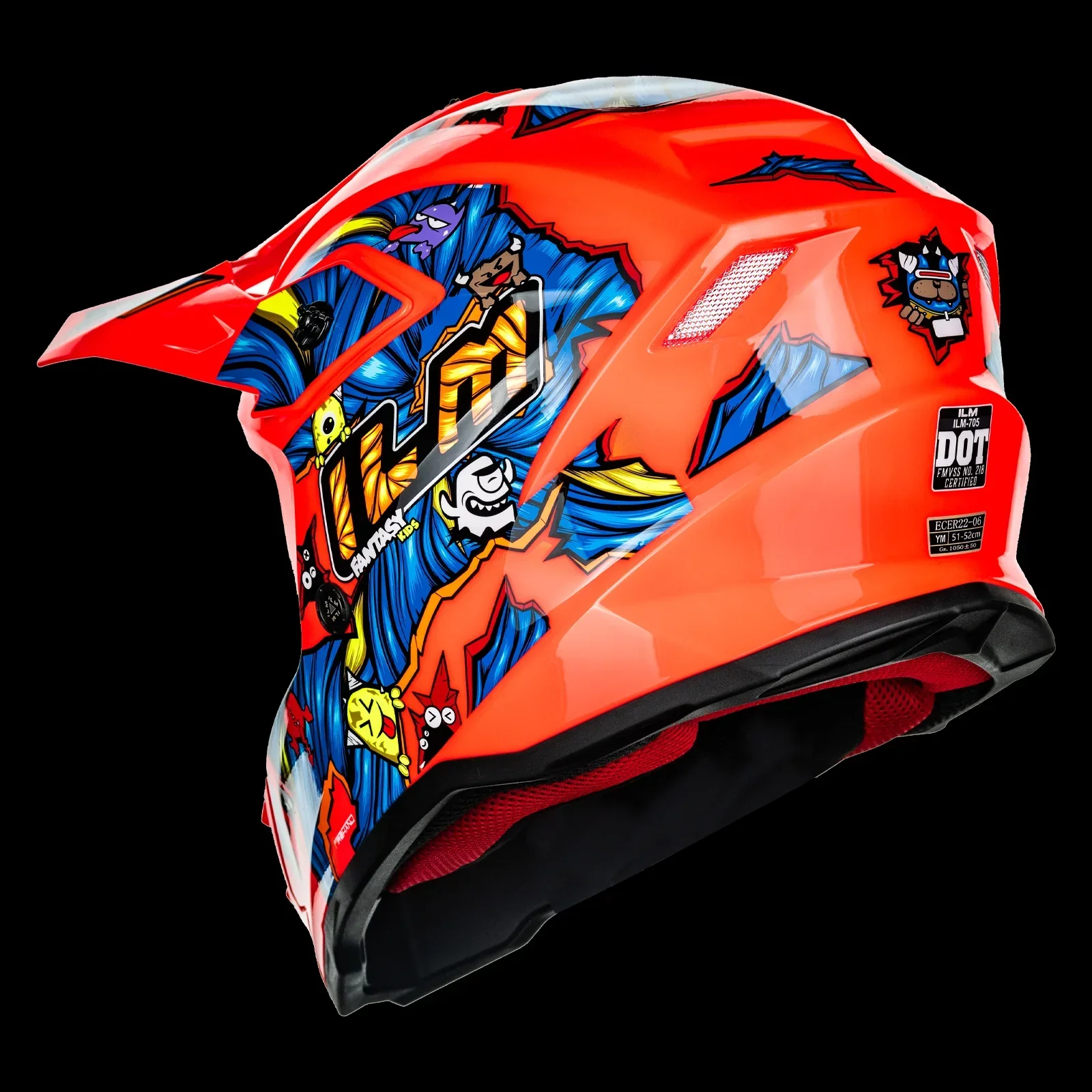 ILM Youth ATV Helmet Kids Dirt Bike Helmet Model Z705 - Image 13