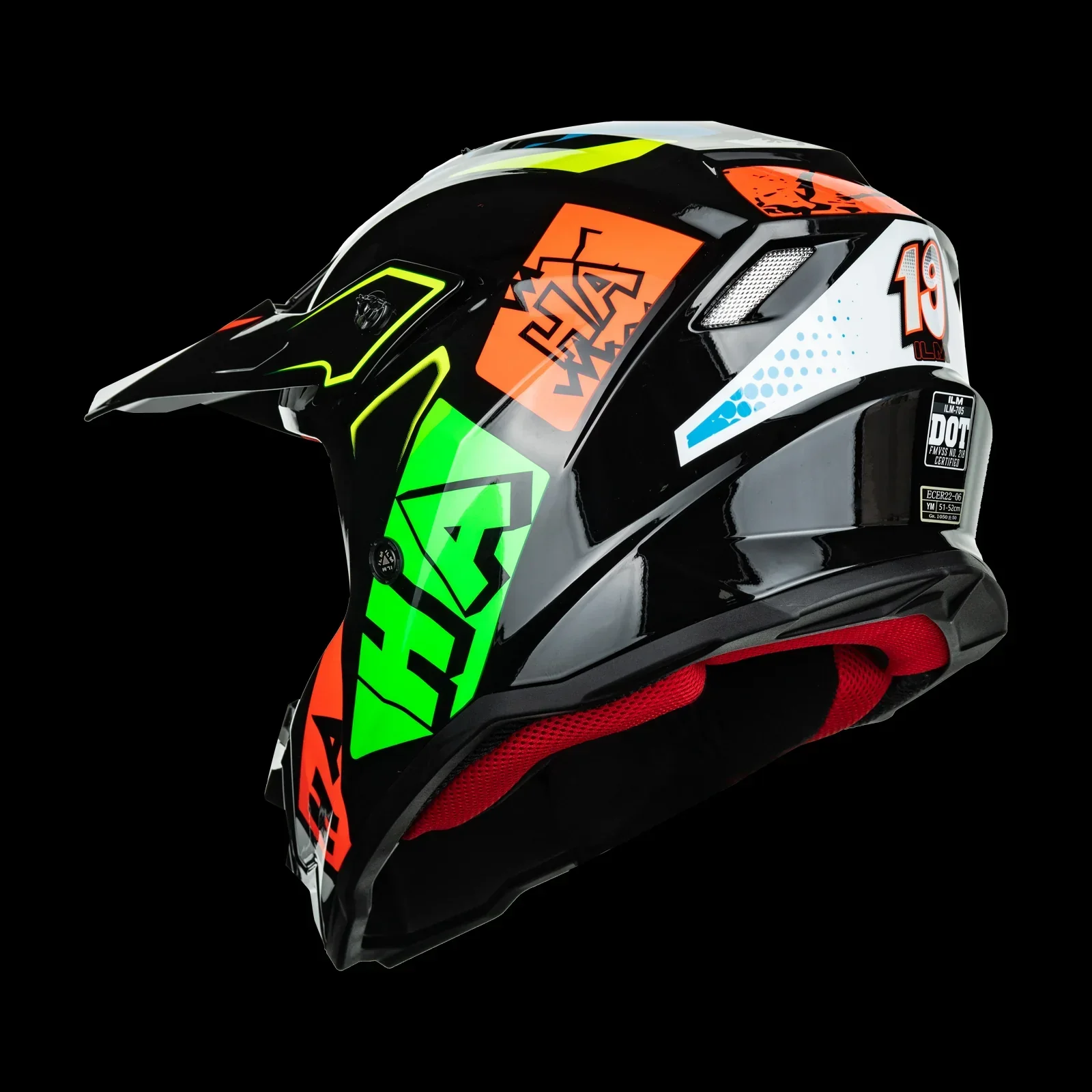 ILM Youth ATV Helmet Kids Dirt Bike Helmet Model Z705 - Image 16