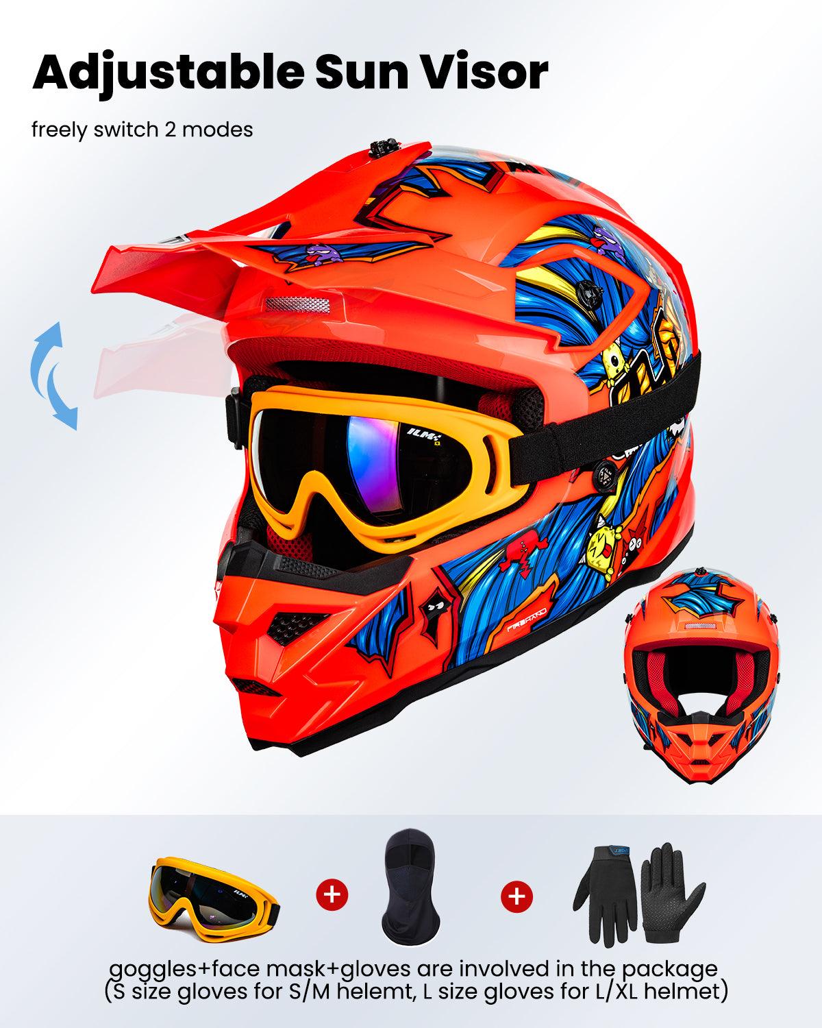 ILM Youth ATV Helmet Kids Dirt Bike Helmet Model Z705 - Image 4