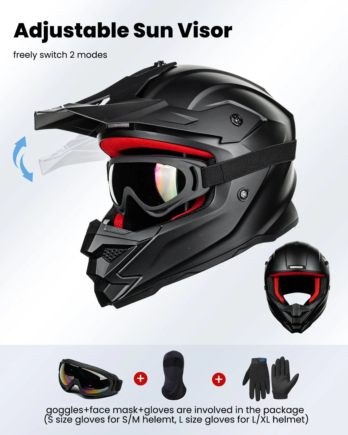 ILM Youth ATV Helmet Kids Dirt Bike Helmet Model Z705 - Image 9