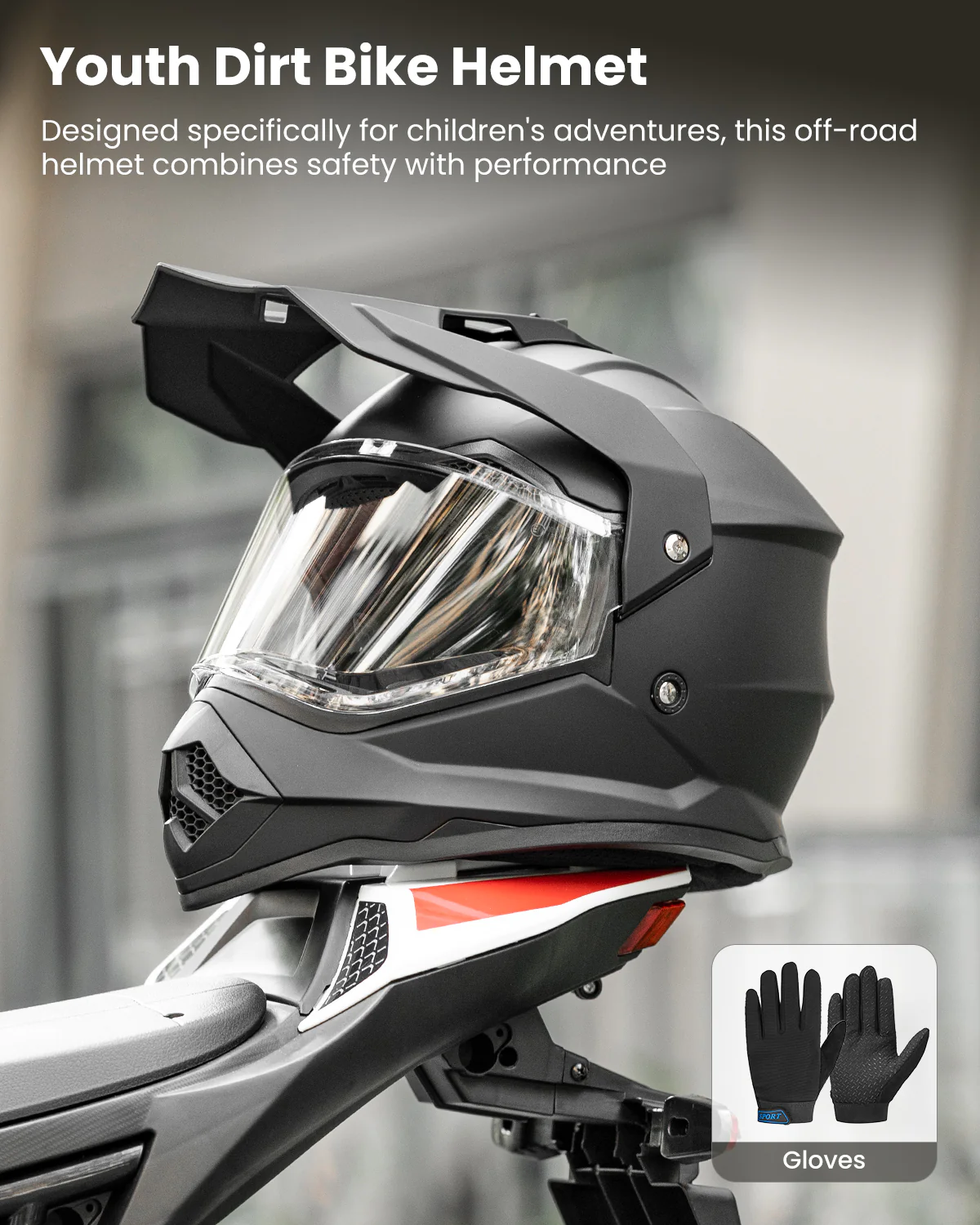 ILM Youth Dirt Bike Helmets ATV Motocross BMX Off Road Motorbike Model WS906 - Image 7