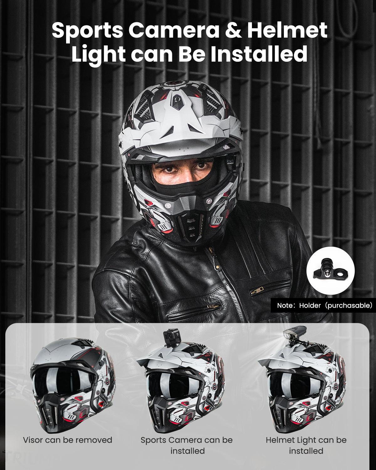 ILM Open Face Motorcycle 3/4 Half Helmet Model Z302 - Image 4