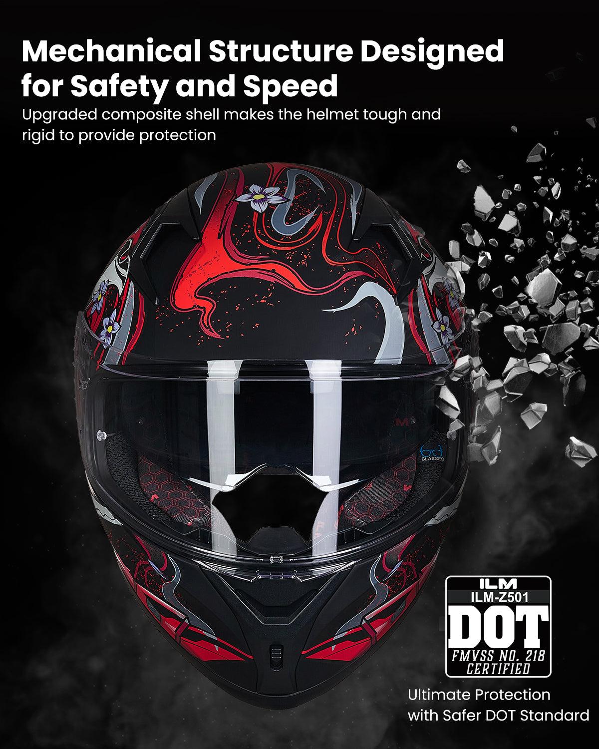 ILM Full Face Motorcycle Helmet Model Z501 - Image 4