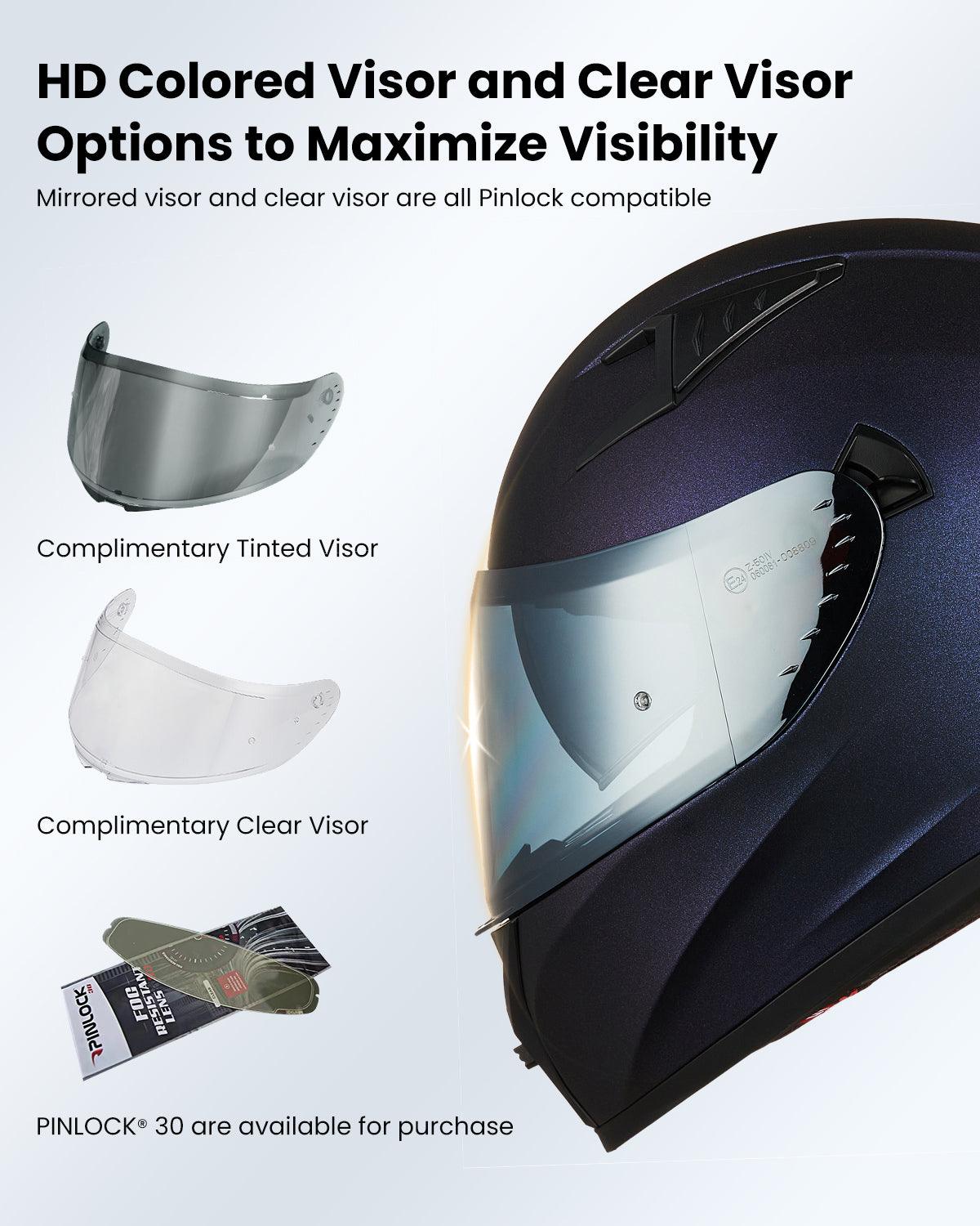 ILM Full Face Motorcycle Helmet Model Z501 - Image 5