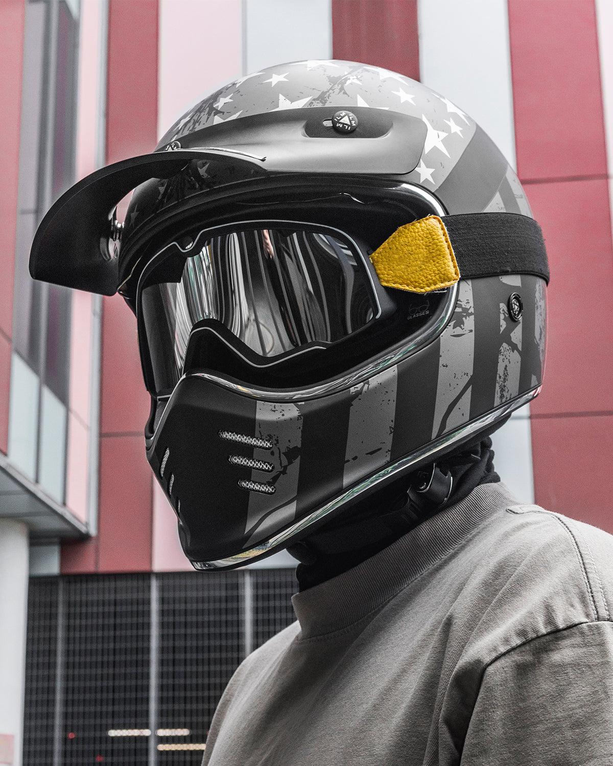 ILM Vintage Full Face Motorcycle Helmets Model Z502 - Image 7